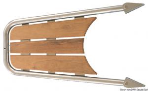 Delfiniera teak con scaletta